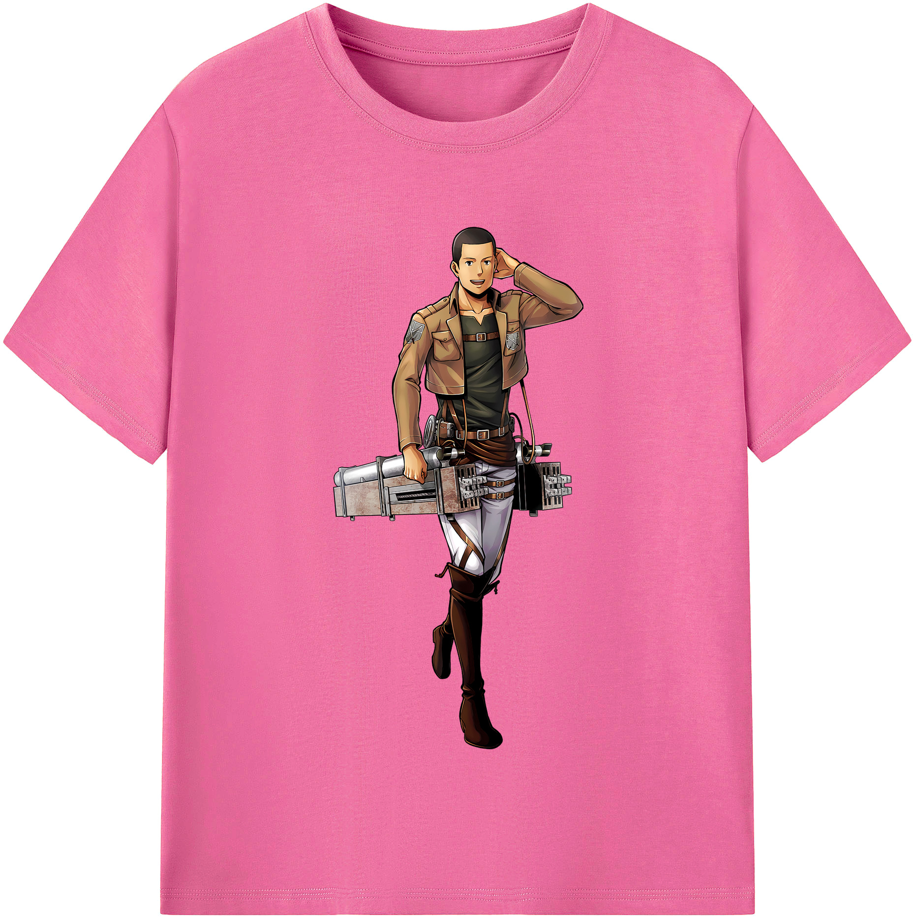 （画像用） 進撃の巨人 Attack on Titan レディースカジュアルプリントTシャツ（綿100％）
